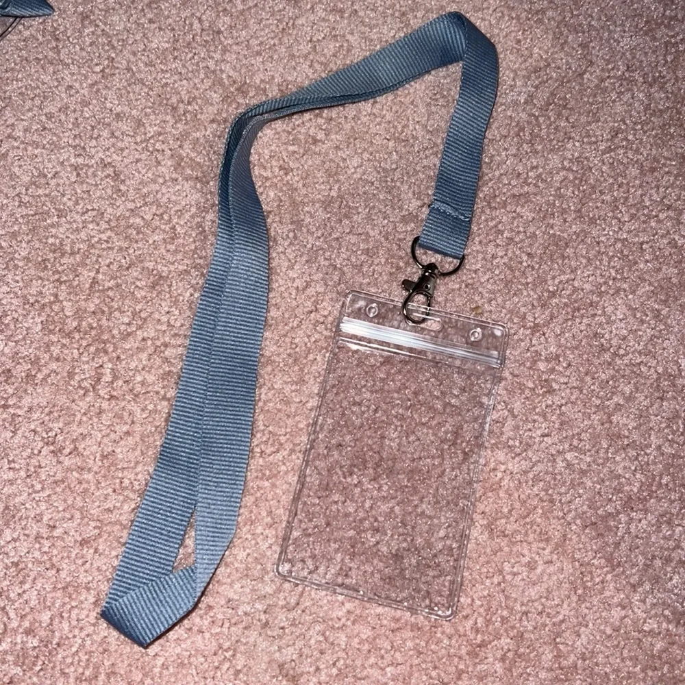 NWOT 10pc Badge ID Gray Lanyard Keychain holder